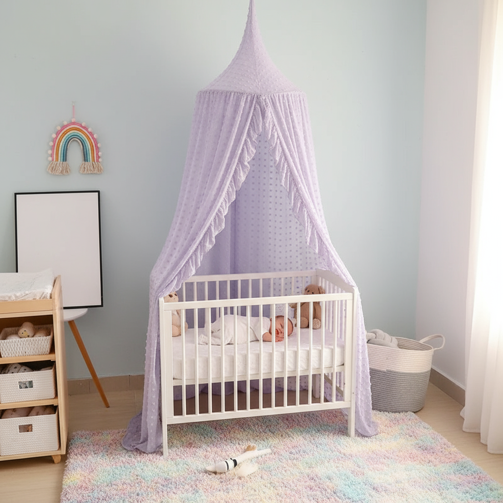 Bébé endormi dans sa belle chambre