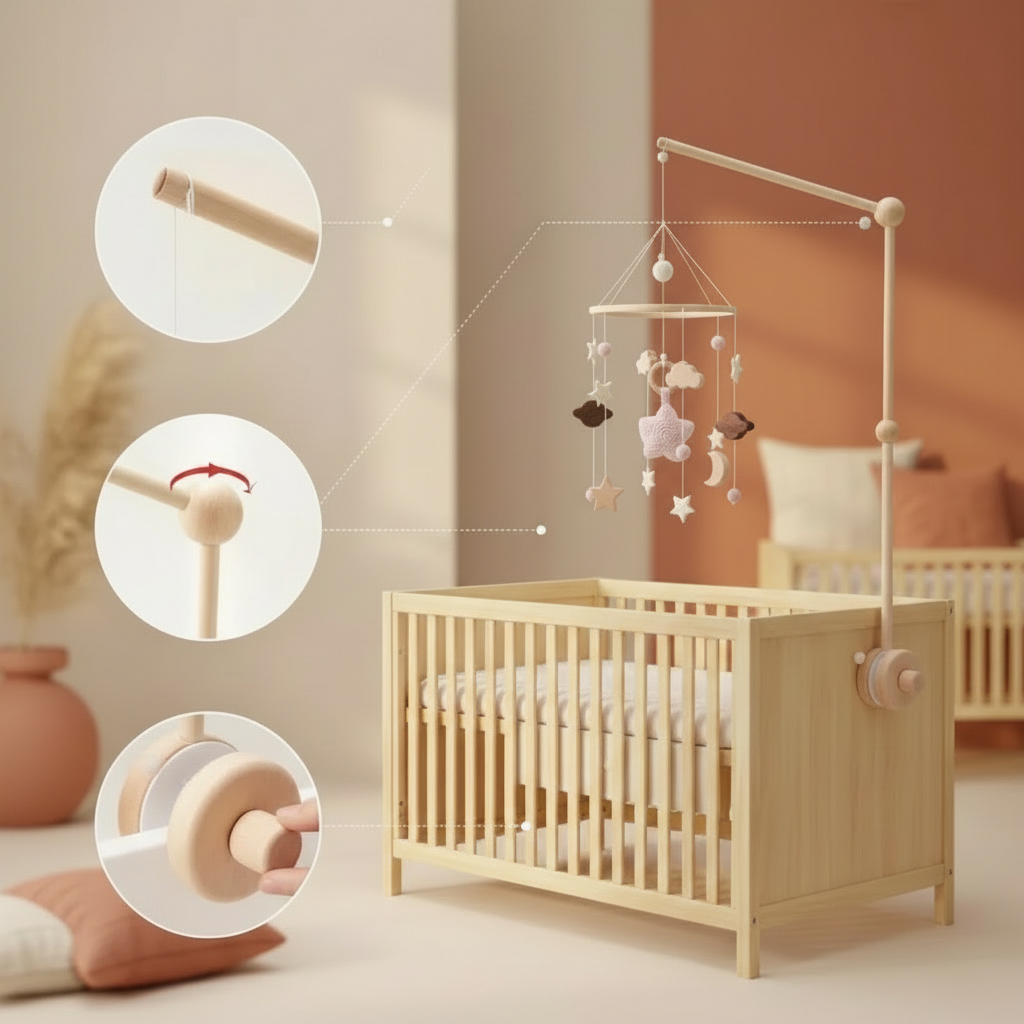 Support Mobile bébé | Sensoriel Naturel