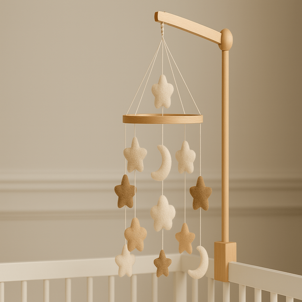 Mobile bébé étoile lune apaisent