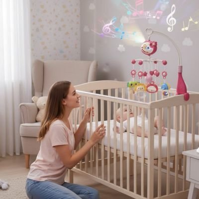 Mobile musical bébé berceuse Nocturne magique pour bébé