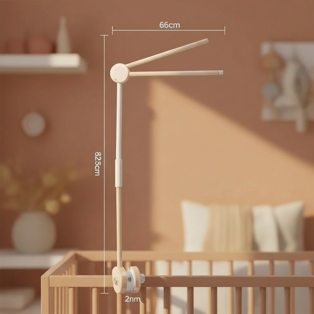 Support mobile blanc avec croix et dimensions