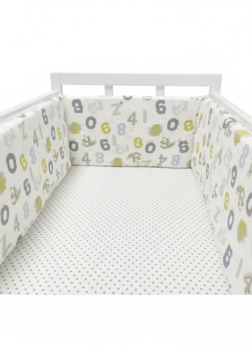 Tour de lit avec motif chiffres