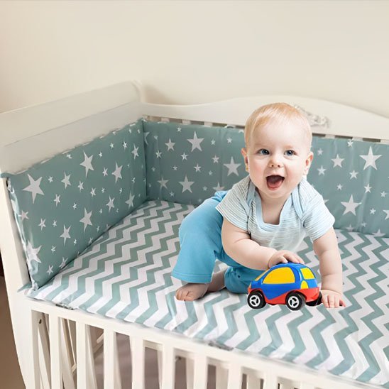 Tour de lit bébé | Respirant Sécurité - mon bébé rêveur
