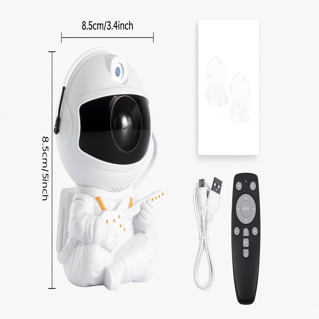 Veilleuse projecteur astronaute pour bébé