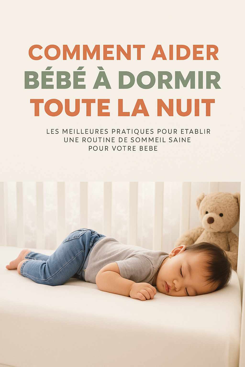 comment aider bébé a dormir - mon bébé rêveur