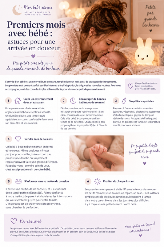 Premiers mois avec bébé maman et nouveau-né