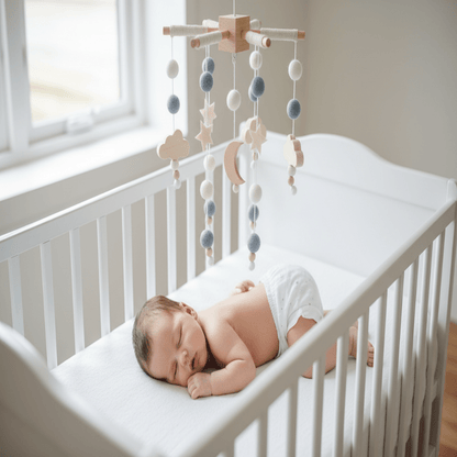 Mobile bébé | Bois Naturel Doux