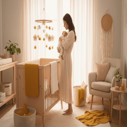 Mobile pour bébé  | Abeilles & Fleurs Artisanal
