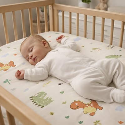 Drap housse lit bébé | Motif Chaleureux
