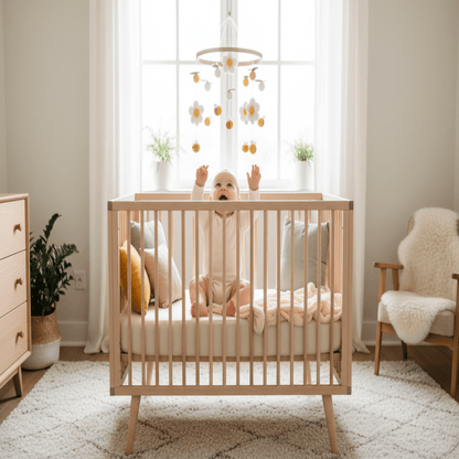 Mobile pour bébé  | Abeilles & Fleurs Artisanal