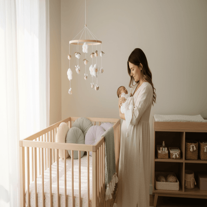 Mobile pour bébé  | Abeilles & Fleurs Artisanal