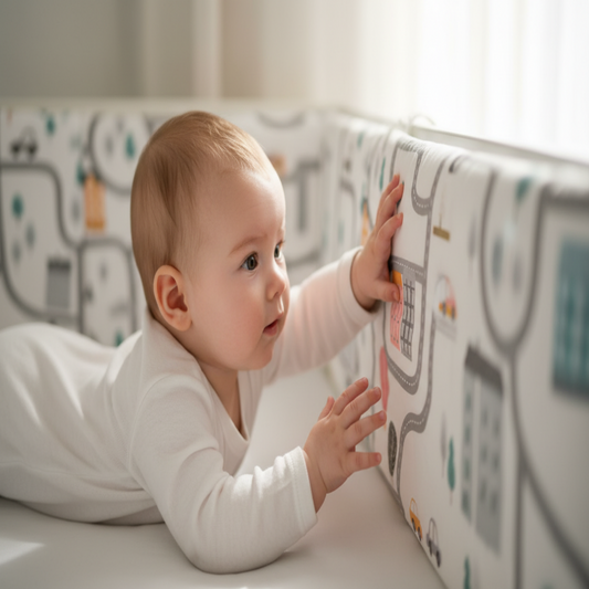 TOUR DE LIT POUR BEBE GARCON  | COTON PUR SECURITE