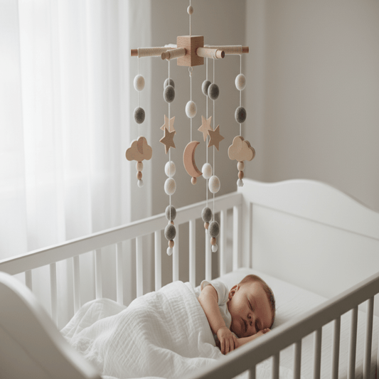 Mobile bébé | Bois Naturel Doux