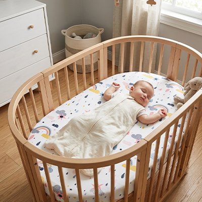 DRAP HOUSSE LIT BEBE  | DOUCEUR PAISIBLE