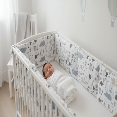 TOUR DE LIT POUR BEBE GARCON  | OURS POLAIR