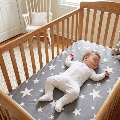 DRAP HOUSSE LIT BEBE  | DOUCEUR PAISIBLE