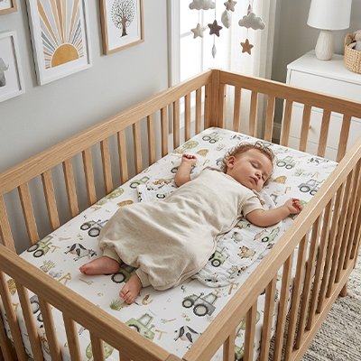 Drap housse lit bébé | Motif Chaleureux