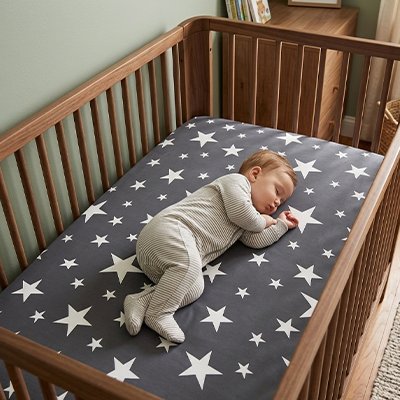 DRAP HOUSSE LIT BEBE  | DOUCEUR PAISIBLE