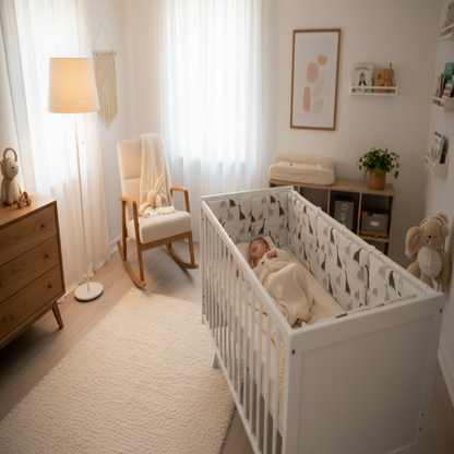 TOUR DE LIT POUR BEBE GARCON | COTON SECURISE