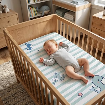 Drap housse lit bébé | Motif Chaleureux