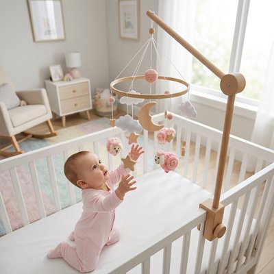 Bébé attrape mobile pour bébé mouton