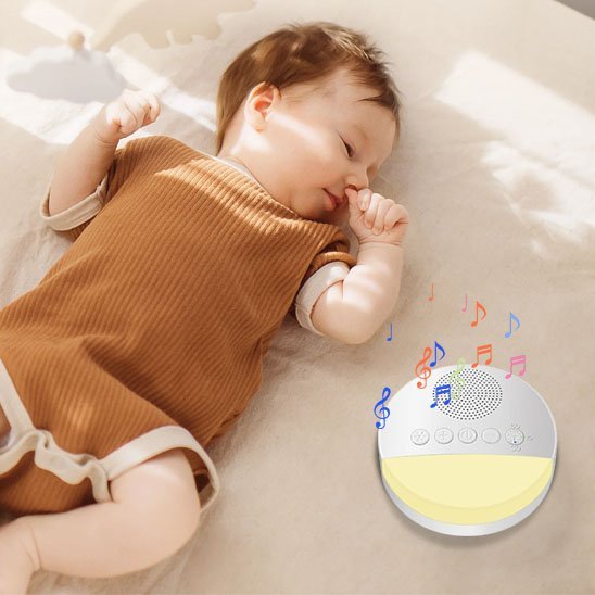 bébé avec veilleuse bruit blanc et musique paisible 