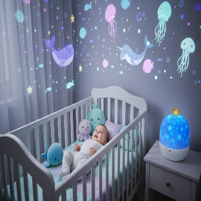 BEBE EMERVEILLE PAR PROJECTEUR OCEAN CHALEUREUX