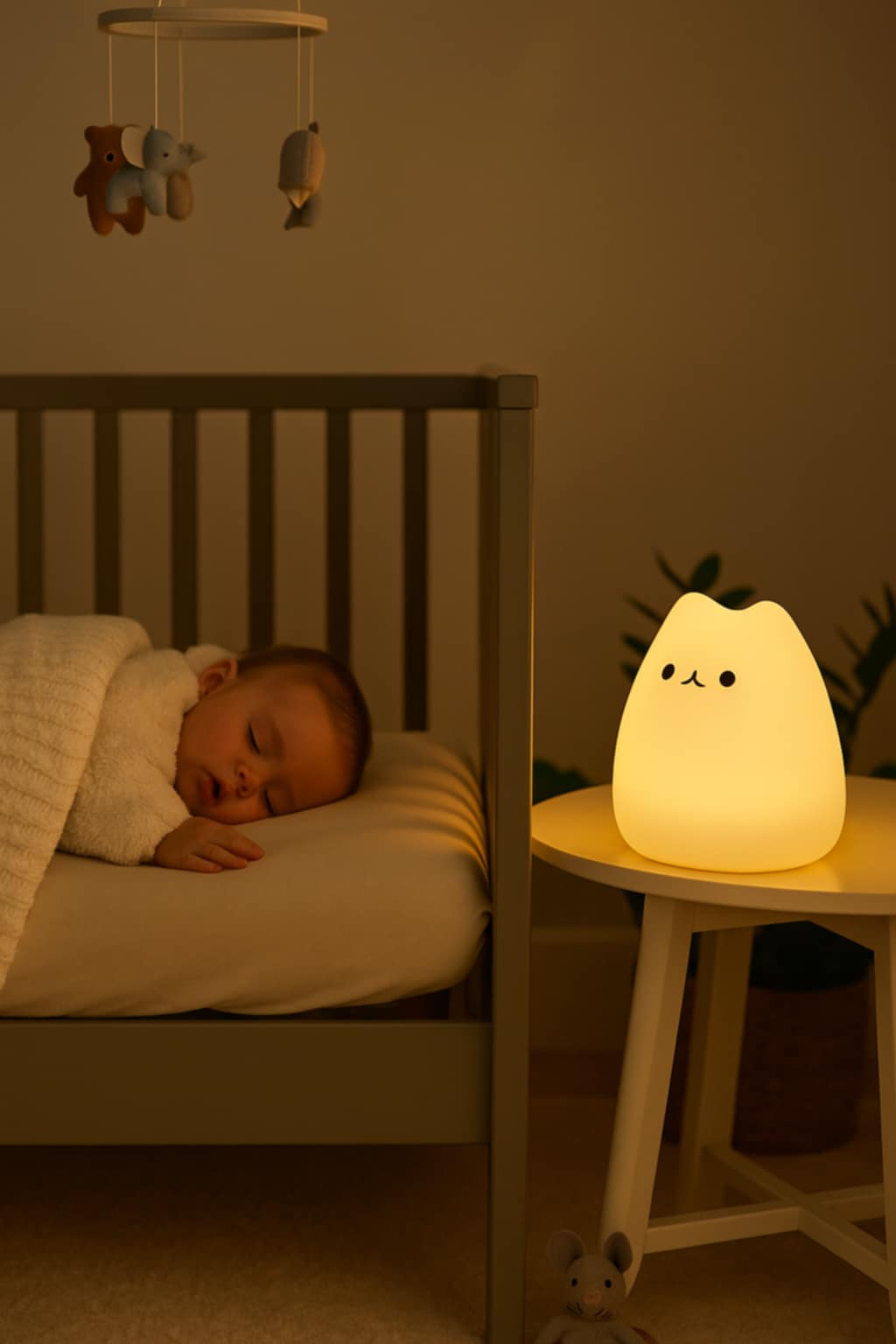 bebe calme avec veilleuse chat
