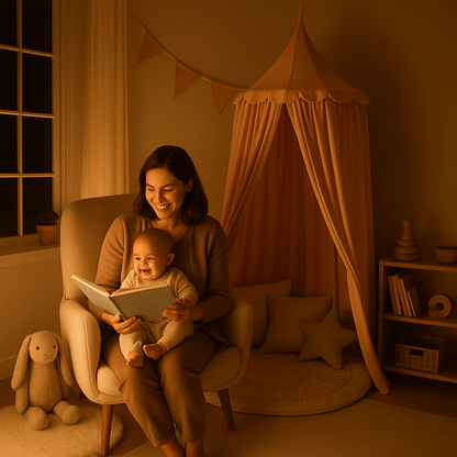 Ciel de lit bébé Rose - Voile Magique Princesse - mon bébé rêveur