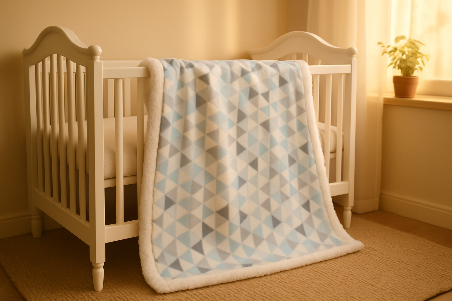 Couverture dans chambre chaleureuse et doux
