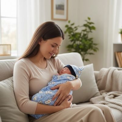 Couverture emmaillotage | Douceur Sécurisante - mon bébé rêveur