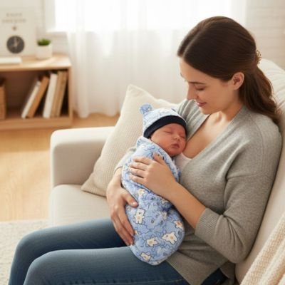 Couverture emmaillotage | Douceur Sécurisante - mon bébé rêveur