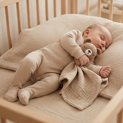 Doudou bébé ours avec bébé 