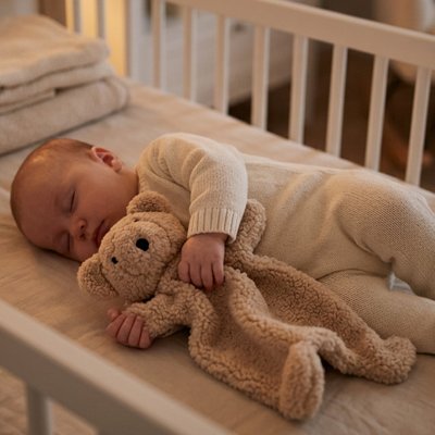 Doudou ourson brun doux et agréable