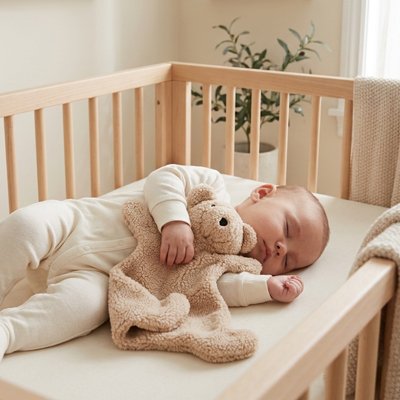 Doudou ourson réconfortée bébé endormi