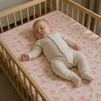 DRAP HOUSSE LIT BEBE POUR BEBE ENDORMI