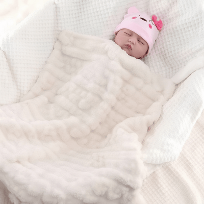 ENSEMBLE COUVERTURE BEBE AVEC BEBE ENDORMI 