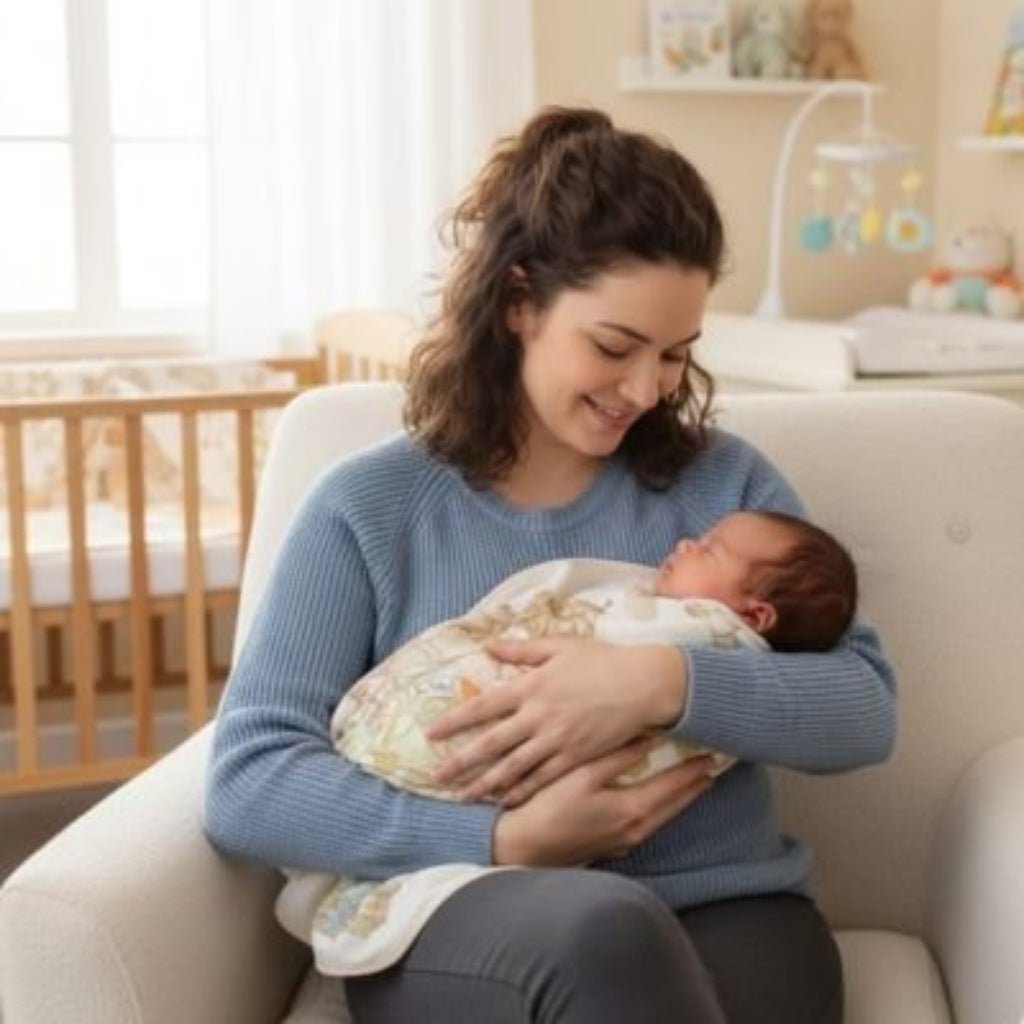 ENSEMBLE COUVERTURE BEBE COTON BIO DOUCEUR ET BONHEUR
