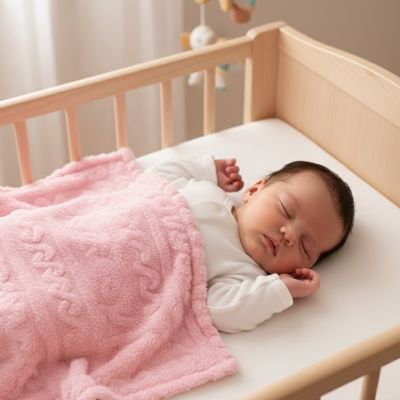 ENSEMBLE COUVERTURE BEBE DOUCE NUIT AVEC BÉBÉ