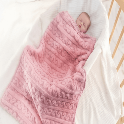 ENSEMBLE COUVERTURE BEBE ROSE POUR BÉBÉ  FILLE 