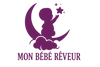 Logo mon bébé rêveur en violet