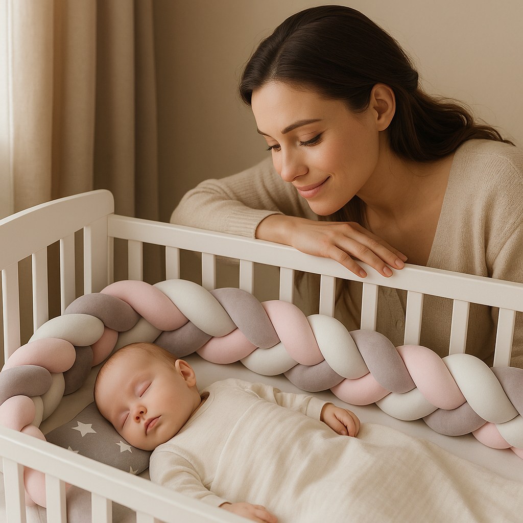 maman heureuse et fière d'avoir tresse de lit 
