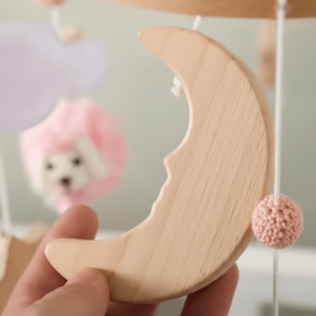 Mobile bébé doux lune magique pour bébé 