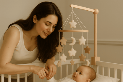 Mobile bebe| Étoile & Lune - mon bébé rêveur