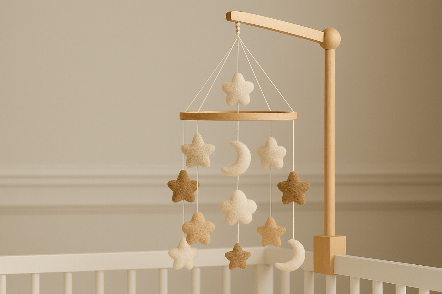 Mobile bebe| Étoile & Lune - mon bébé rêveur