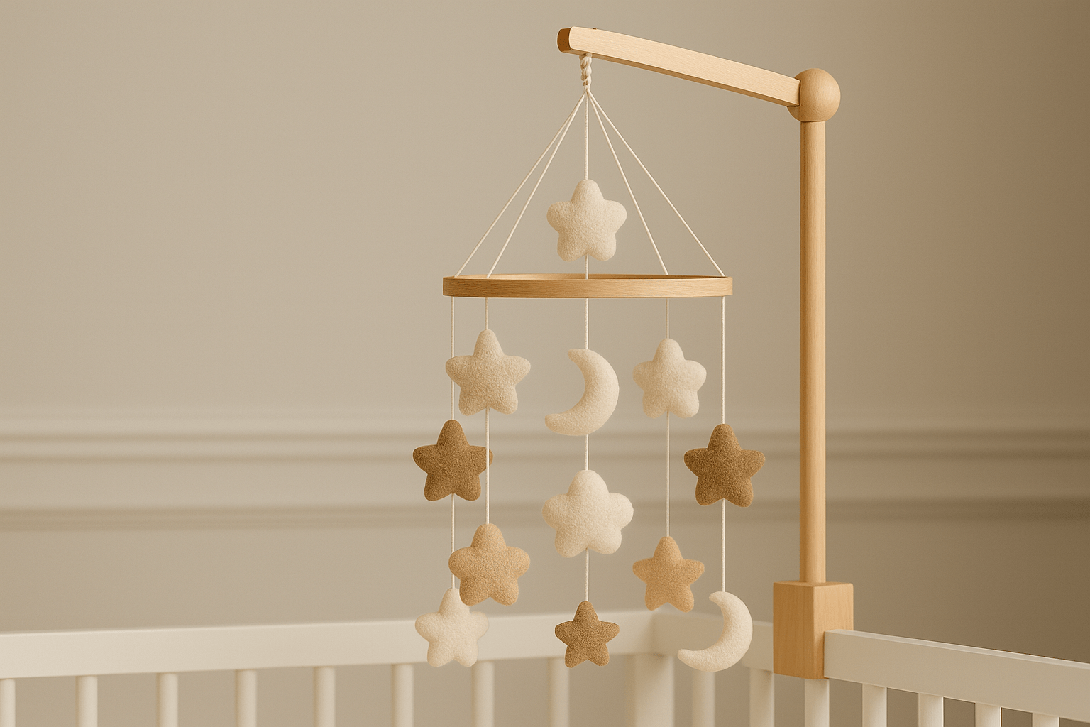 Mobile bebe| Étoile & Lune - mon bébé rêveur