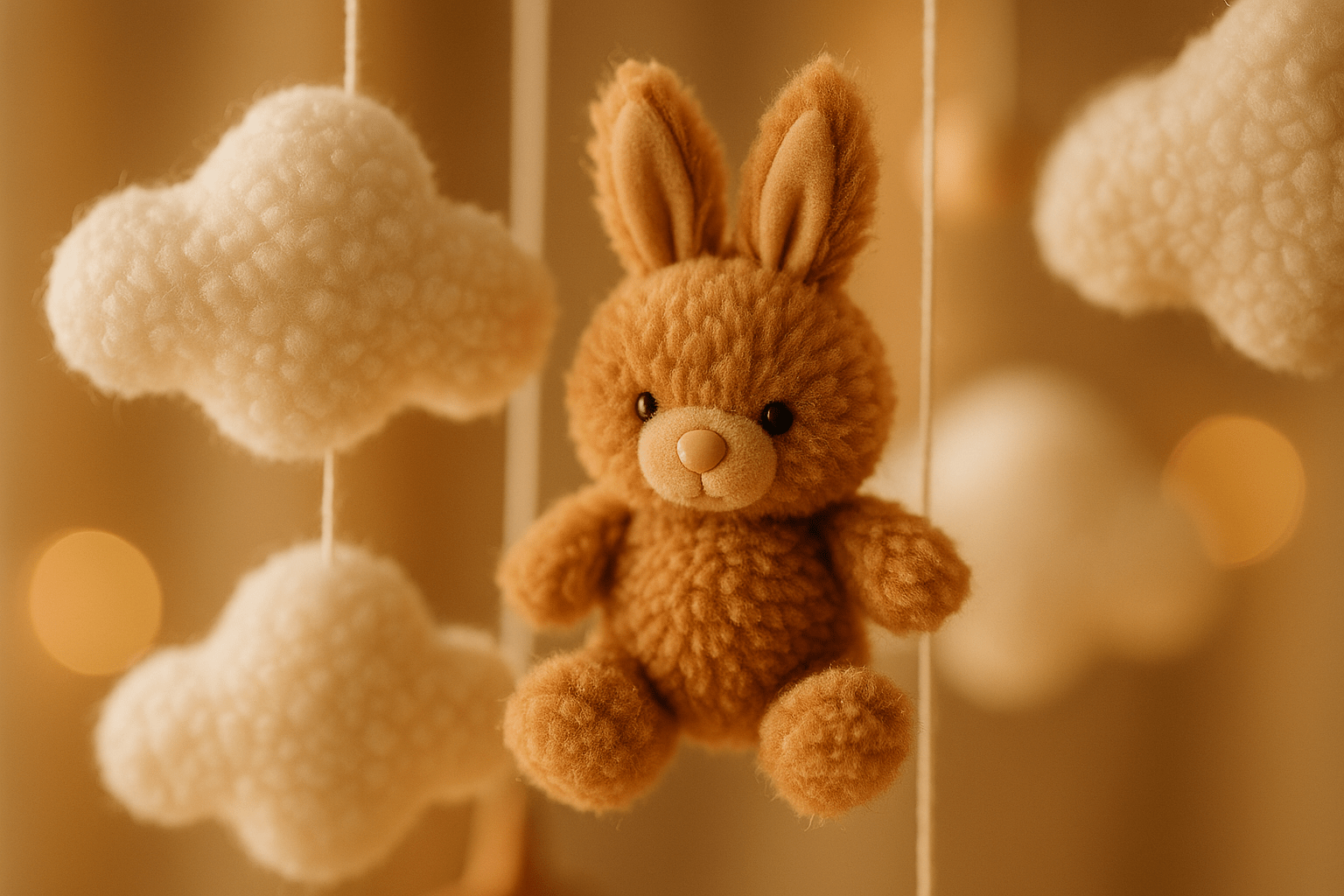 Mobile bébé| Lapin Brun - mon bébé rêveur