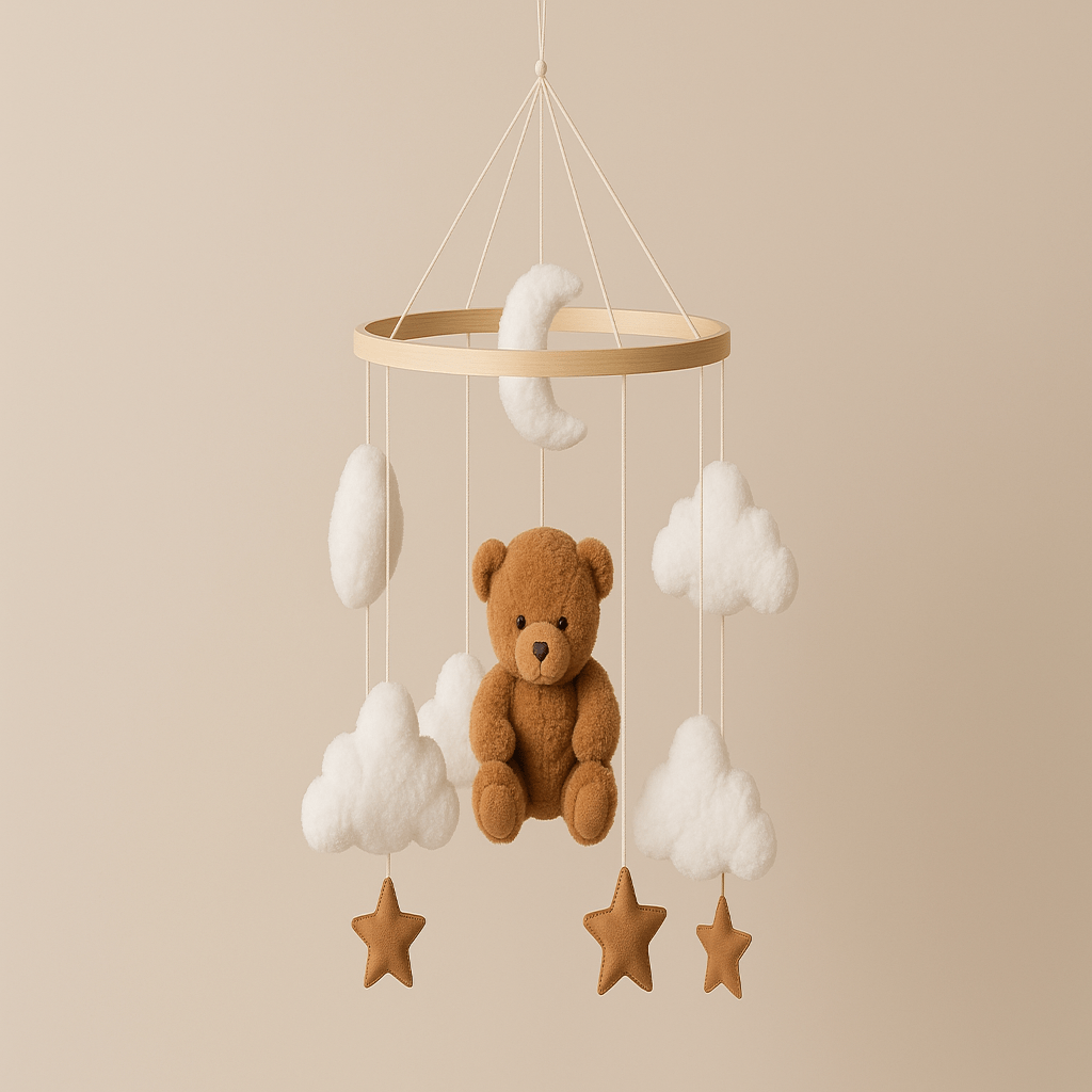 Mobile bébé ourson brun pour bébé 