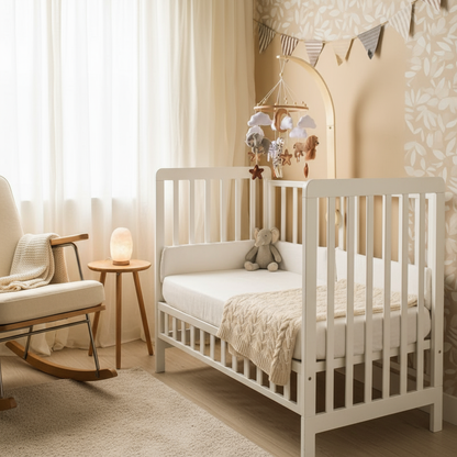 Mobile safari avec support bois dans chambre paisible