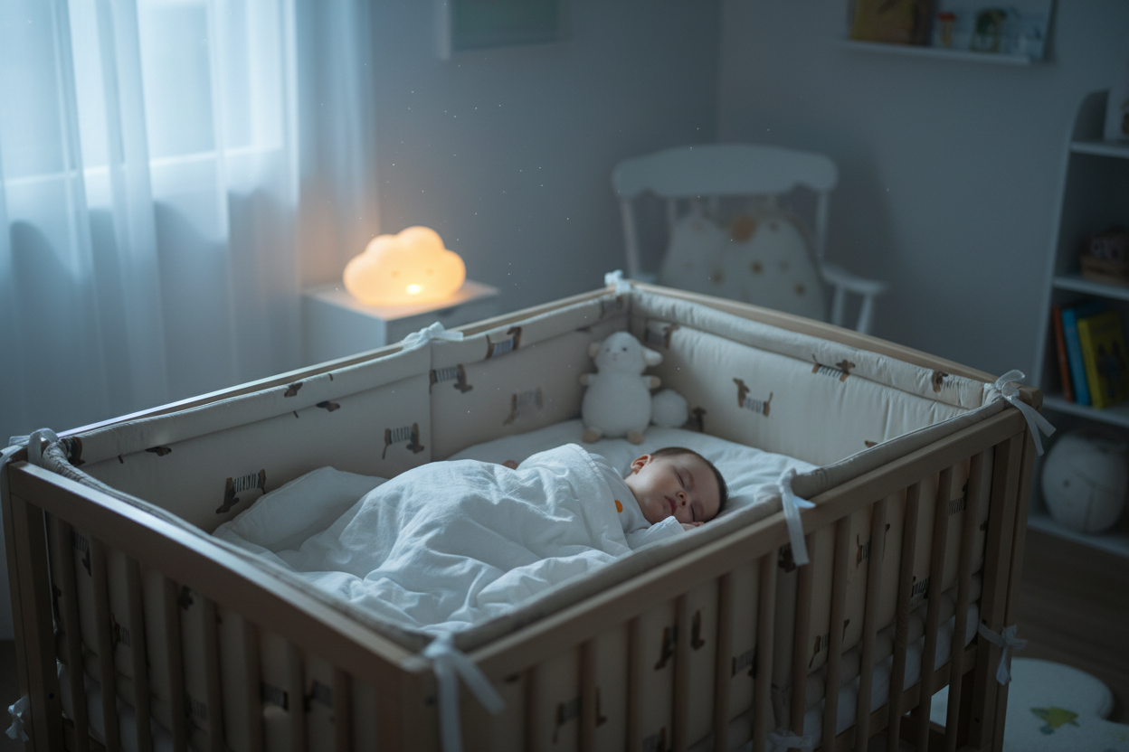 Nuit paisible avec tour de lit